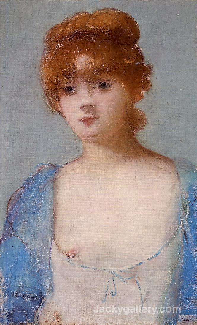 Young woman in a negligee by Edouard Manet paintings reproduction